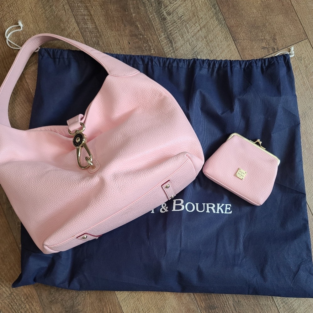 Bubblegum pink Dooney & Bourke with change purse